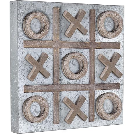 Wall-Mounted Magnetic Tic Tac Toe: Enhance Game Night with a Chic Twist