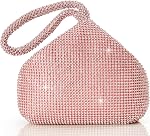 BABEYOND Rhinestone Triangle Sac de soirée d'embrayage pour le bal du mariage Exclusivité Triangle de Strass conçu pour les mariages pour femme, les bals et les soirées