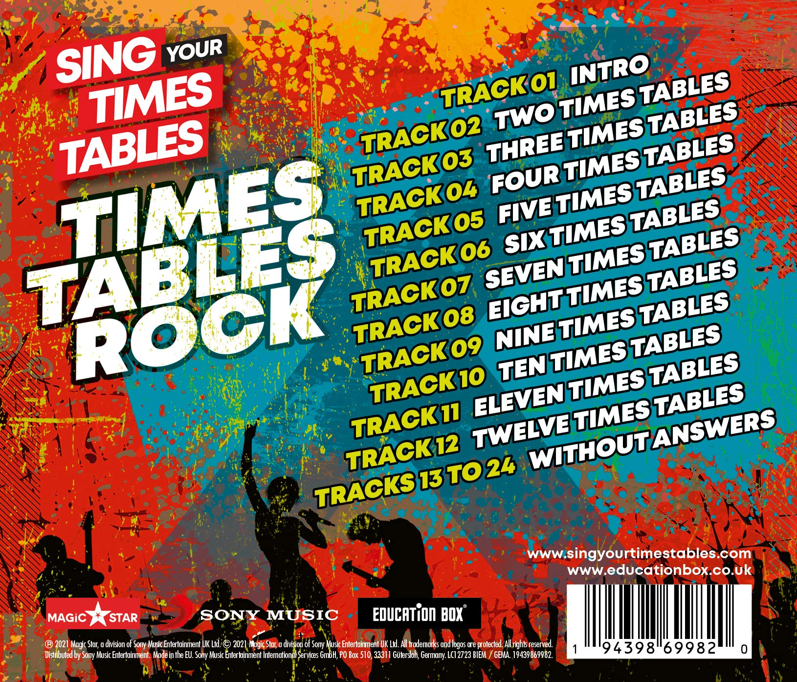 Sing Your Times Tables: Times Tables Rock (Multiplicand X Multiplier Edition)