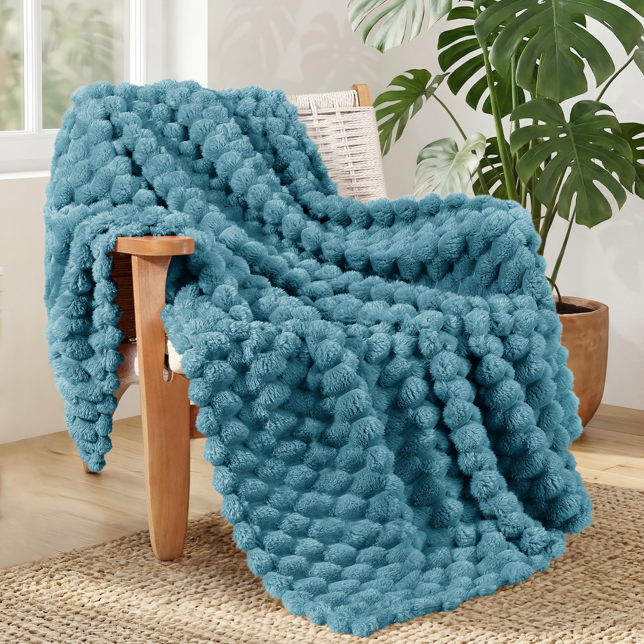 Whale Flotilla Kuscheldecke Flauschige 3D Jacquard Decke