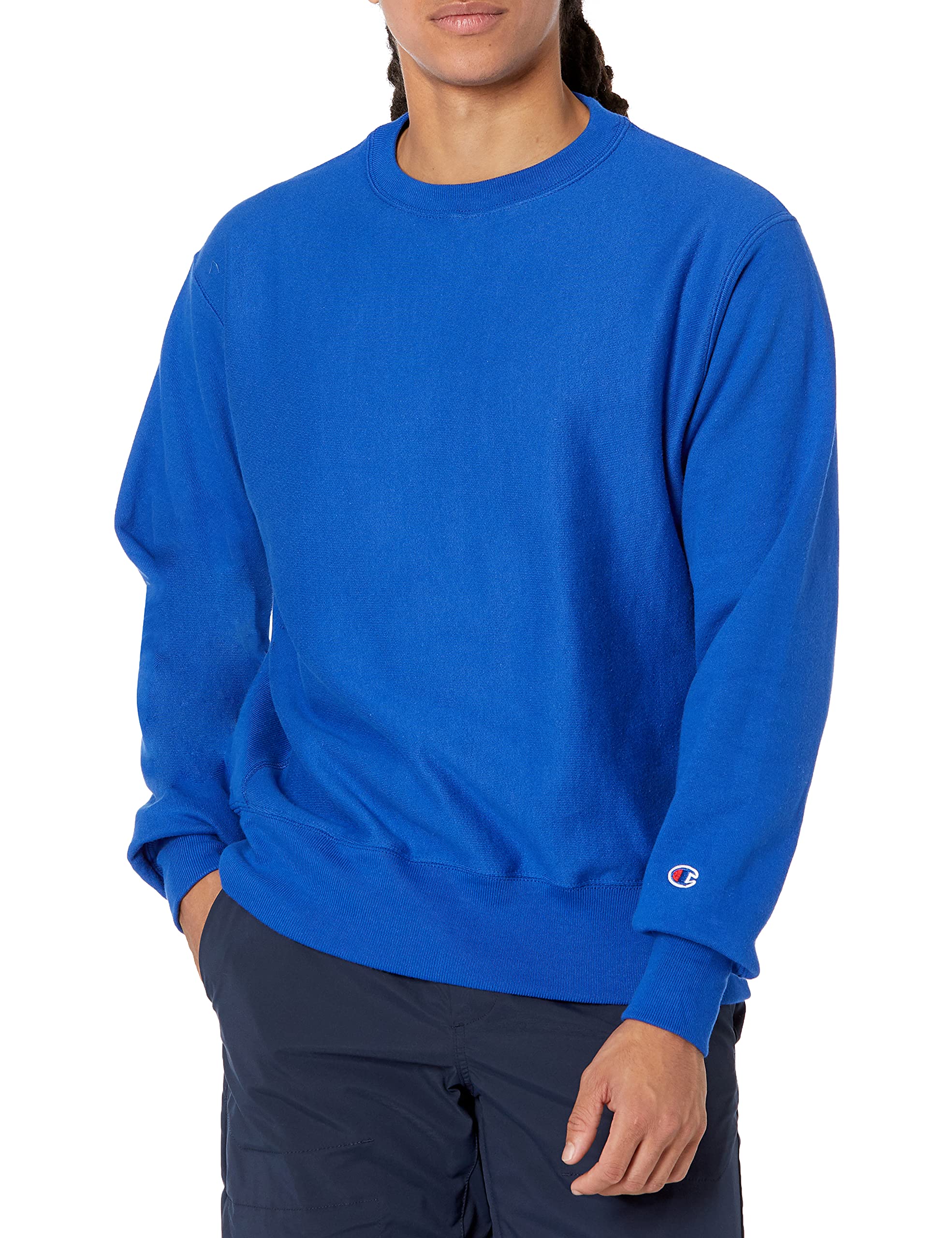 Championmens Reverse Weave Crew, Left Chest C Sweatshirt