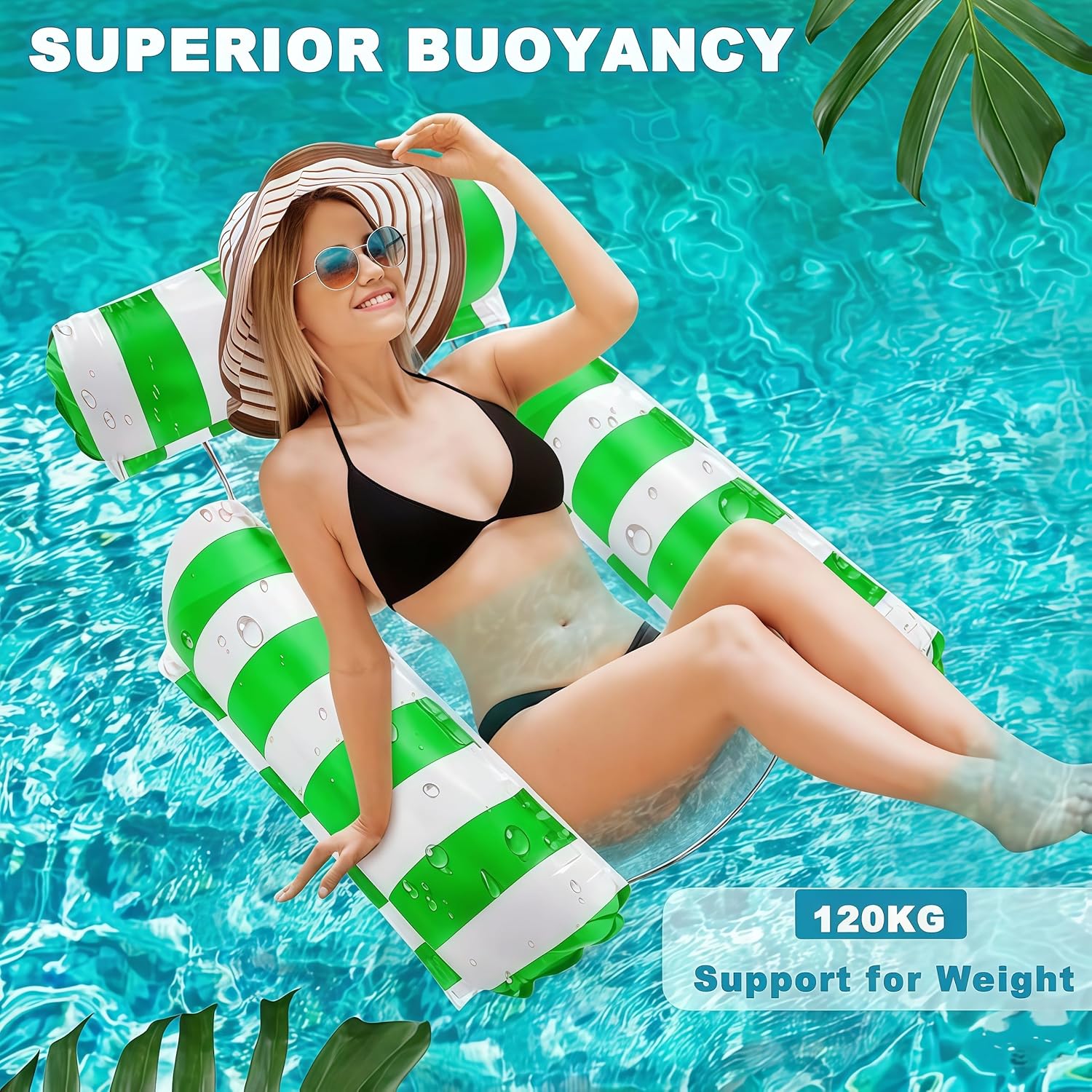 3 Pack 300 LB Pool Floats,Inflatable Pool Float Chair for Adults Swim Floating Party Vacation Fun and Rest