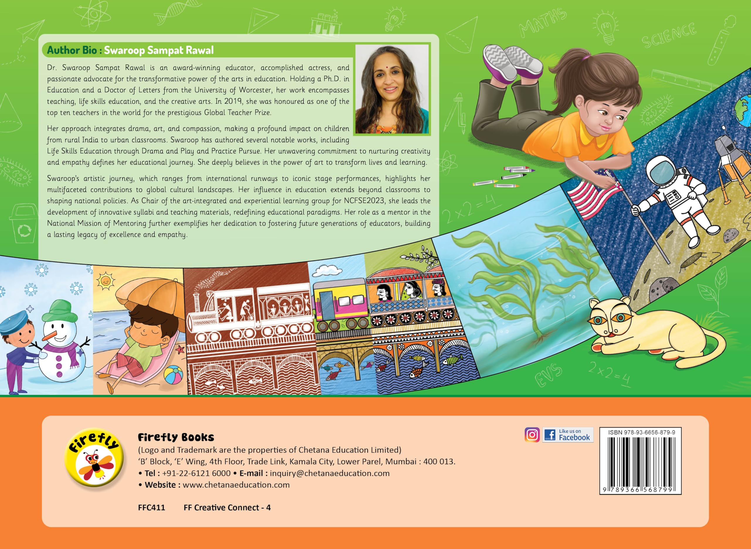 Firefly Creative Connect - Art Across the Curriculum Art Activity Book for Std. 4 | Engaging Cross-Curricular Art Activities by Chetana Education | Aligned with the NCF-SE 2023 1