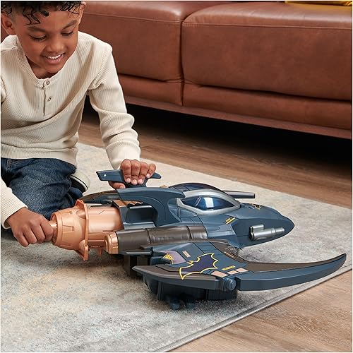 Miniatura 8 de DC Comics Batman Juego Gotham City Guardian, transformación 4 en 1, figura exclusiva de Batman, luces y más de 40 sonidos, juguete para niños y niñas