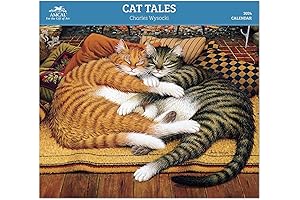 2024 Charles Wysocki Cat Tales Monthly Wall Calendar