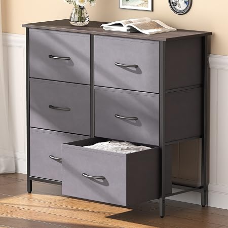 Armoire Haute Avec 18 Tiroirs – Marron Vintage – Dimensions 96x30x143 Cm – Structure En Acier – Rangement Chambre, Couloir - 3