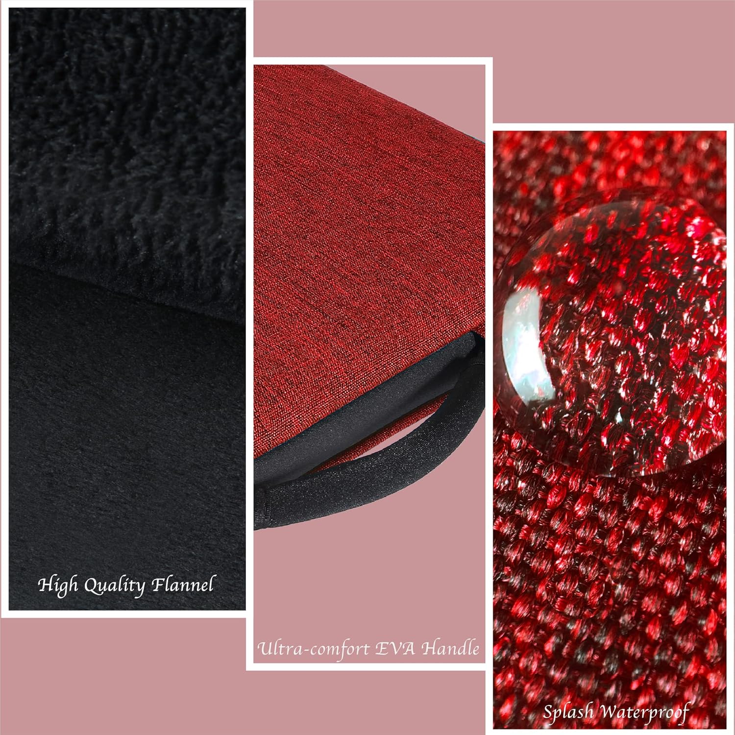 Amаzоn Crаzу 🔥 Dеаlѕ PROXA Laptop Sleeve Bag Briefcase Cover for 13-13.3 MacBook & 14 MacBook Pro A2442 M1 2021/13-13.3 Microsoft Surface Dell Acer ASUS HP Lenovo Toshiba - Ultra Slim/Dual Layer - Burgundy Red