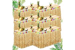 Luau Essentials Raffia Table Skirt