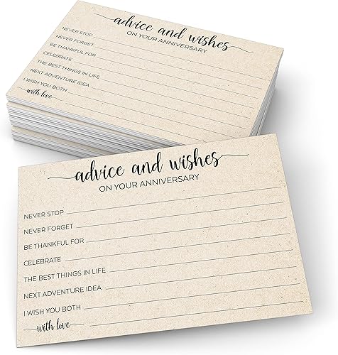 Miniatura 5 de 321Done Deseos de cumpleaños y consejos Tan-Kraft (50) tarjetas de 4 x 6 pulgadas - Buen consejo, mejores deseos, tarjetas de recuerdos - Actividad