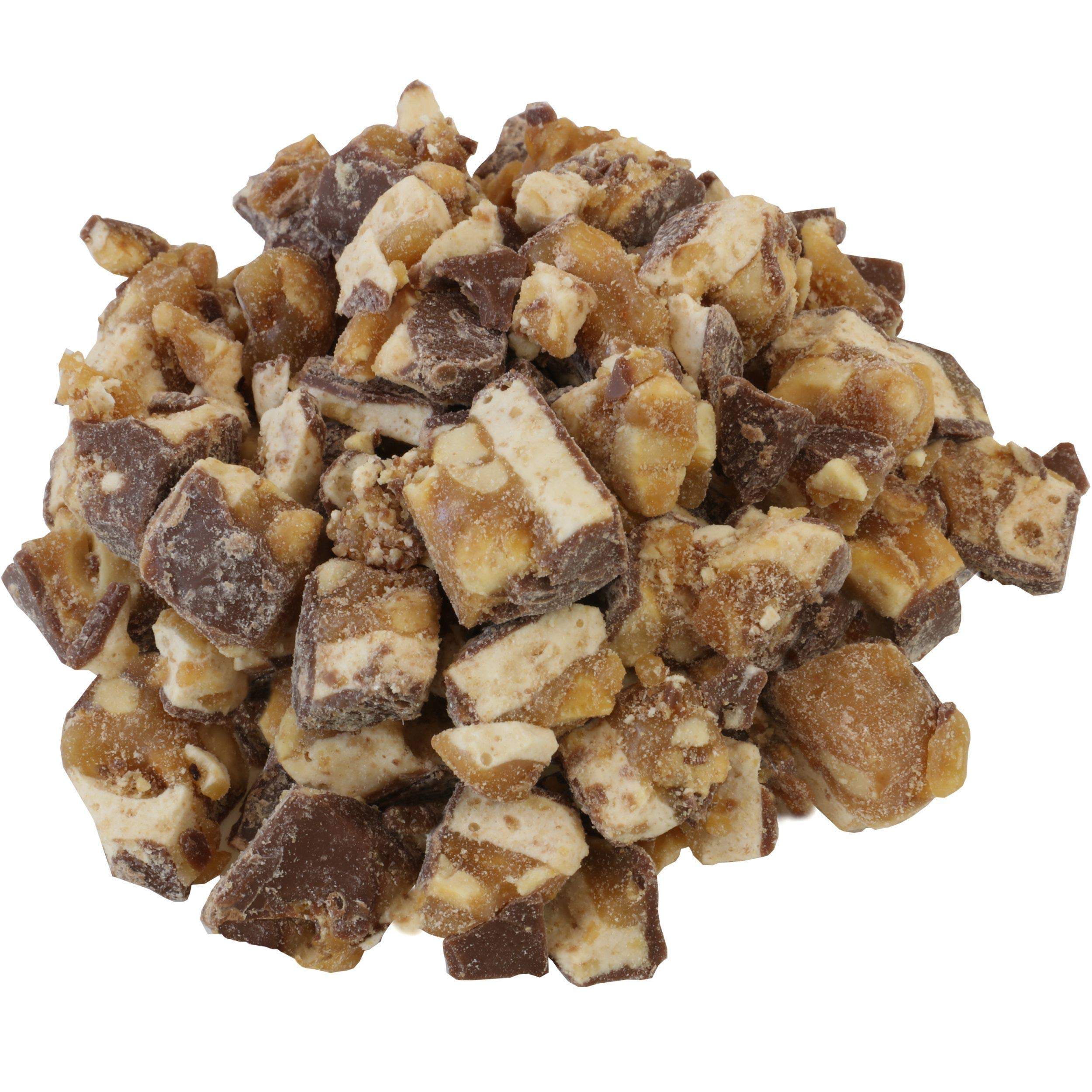 Snickers Chopped Candy 4 LBS – Chocolate Bits for Sundaes, Frozen Yogurt & Dessert Creations – Bulk Topping Mix for Parties, Ice Cream Bar Supplies, Buffet Stations & Sweet Treat Kits