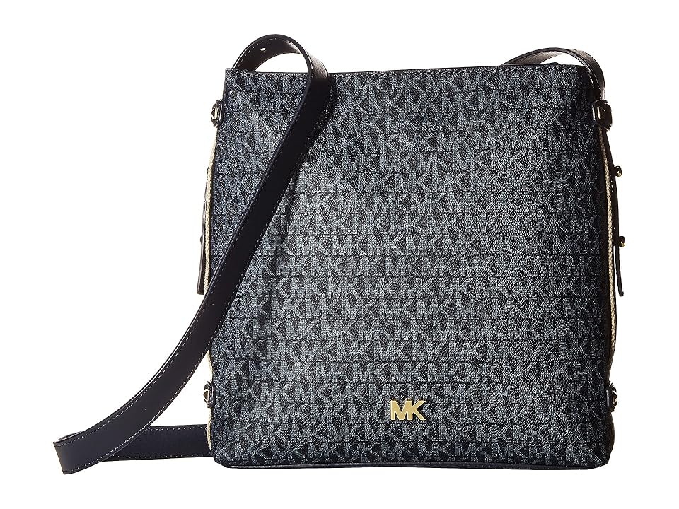 

MICHAEL Michael Kors Griffin Medium North/South Messenger (Admiral/Pale Blue) Messenger Bags