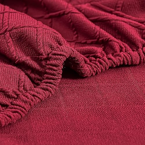 Miniatura 7 de SoulFeel Juego de 6 fundas para sillas de celosía, extraíbles y lavables, elásticas de elastano jacquard, fundas protectoras de asiento para silla