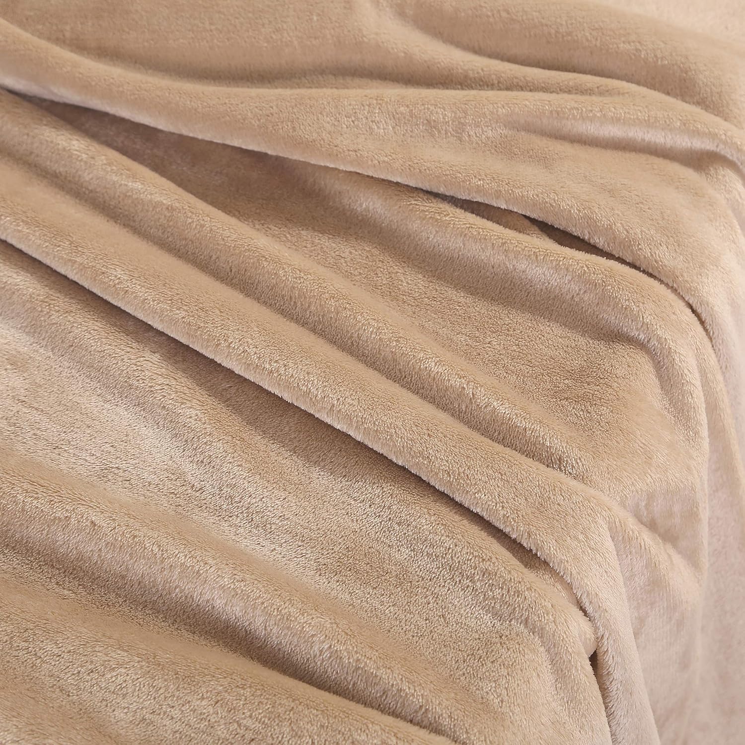 Berkshire Blanket VelvetLoft Sheet Set | Super Soft, Cozy Plush Sheets | Light Warm Tan | King (100" x 112")