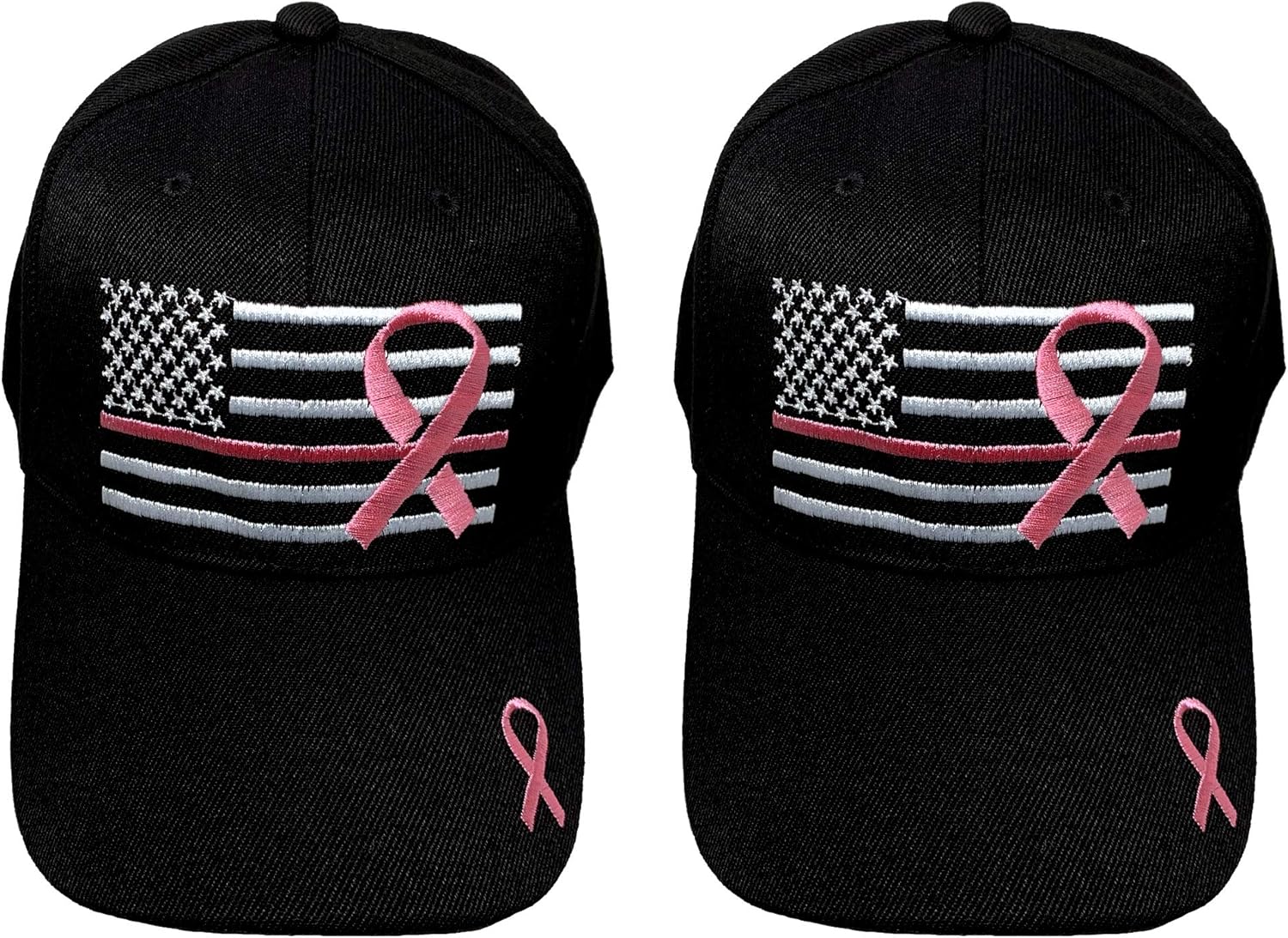 Black Duck Brand Embroidered Pink Lives Matter Breast Cancer Awareness Pink Ribbon Adjustable Baseball Hat/Cap