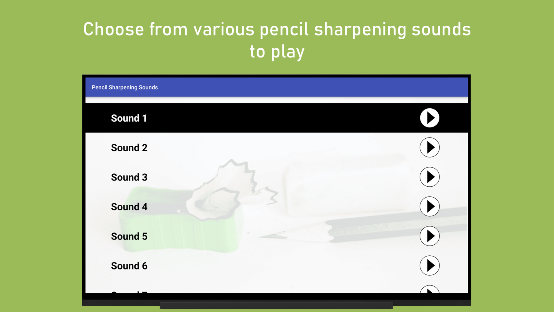 Pencil Sharpening Sounds - App on Amazon Appstore