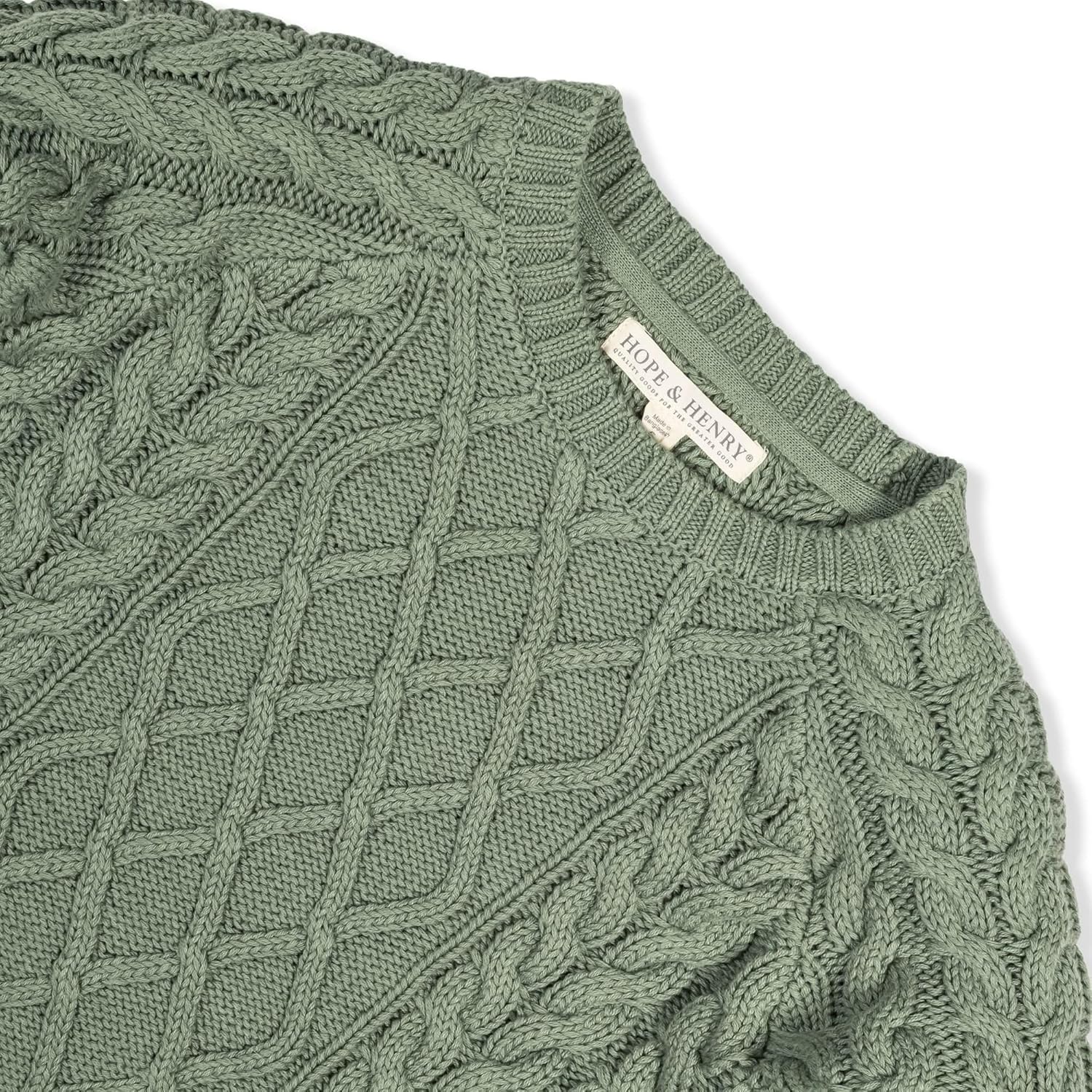Hope & Henry Men's Half Zip Pullover Sweater