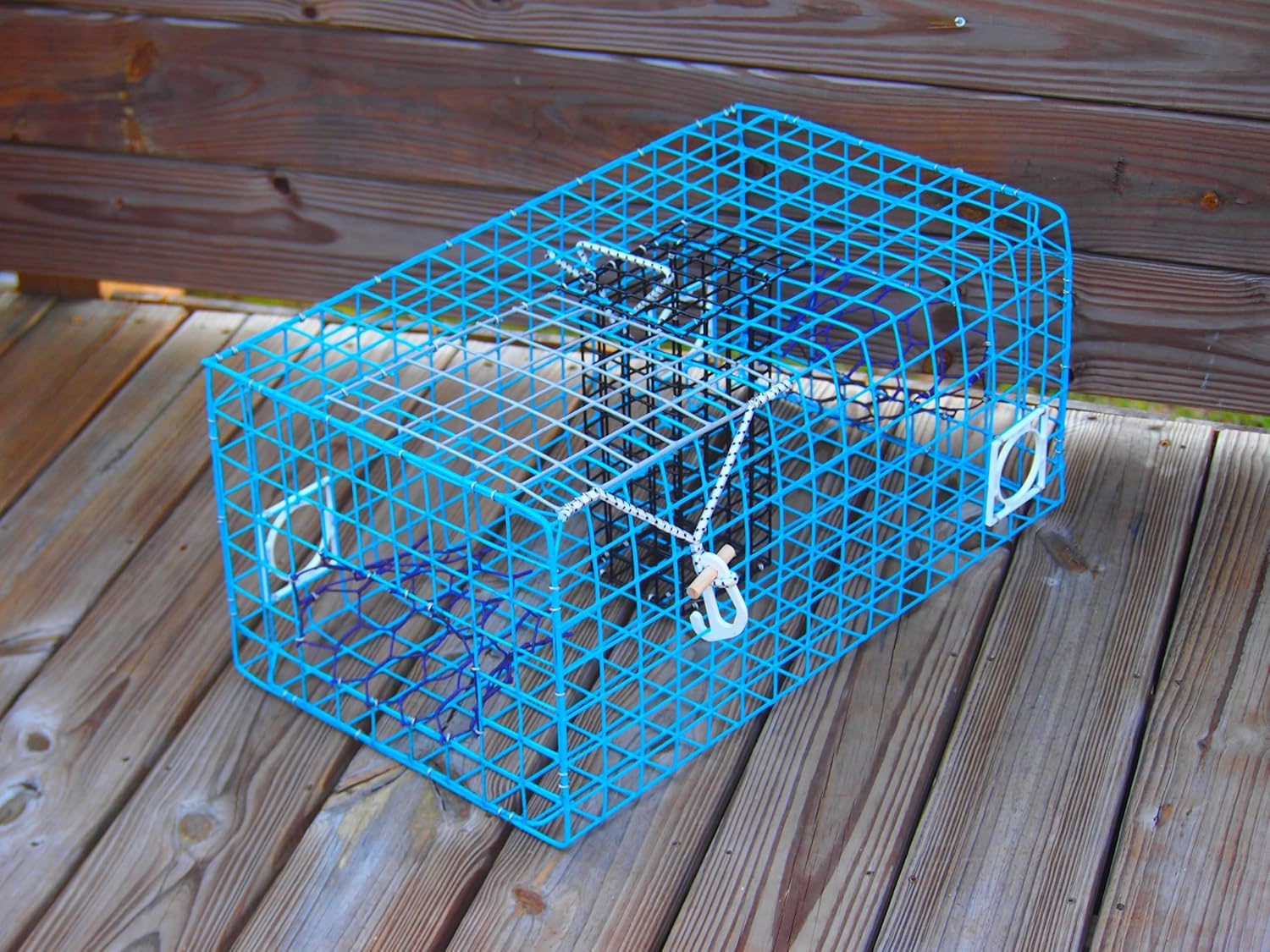 Alabama Blue Crab Pot – Recreational Saltwater Crab Pot Fishing Gear – PVC Coated Wire Crab Trap – Multiple Sizes with Optional Orange Buoy Kit