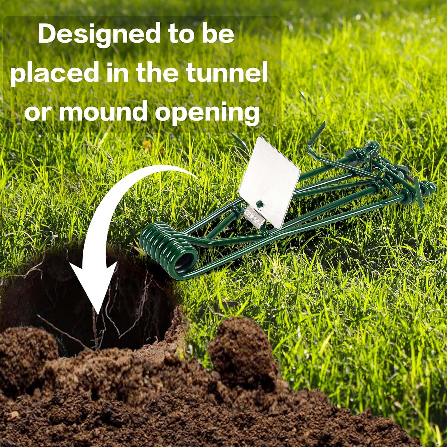10 Pack Gopher Traps - Reusable Metal Gopher Trap, Easy Set Weather Proof Mole Vole Trap for Lawn Garden Farm Outdoor, Mole Traps