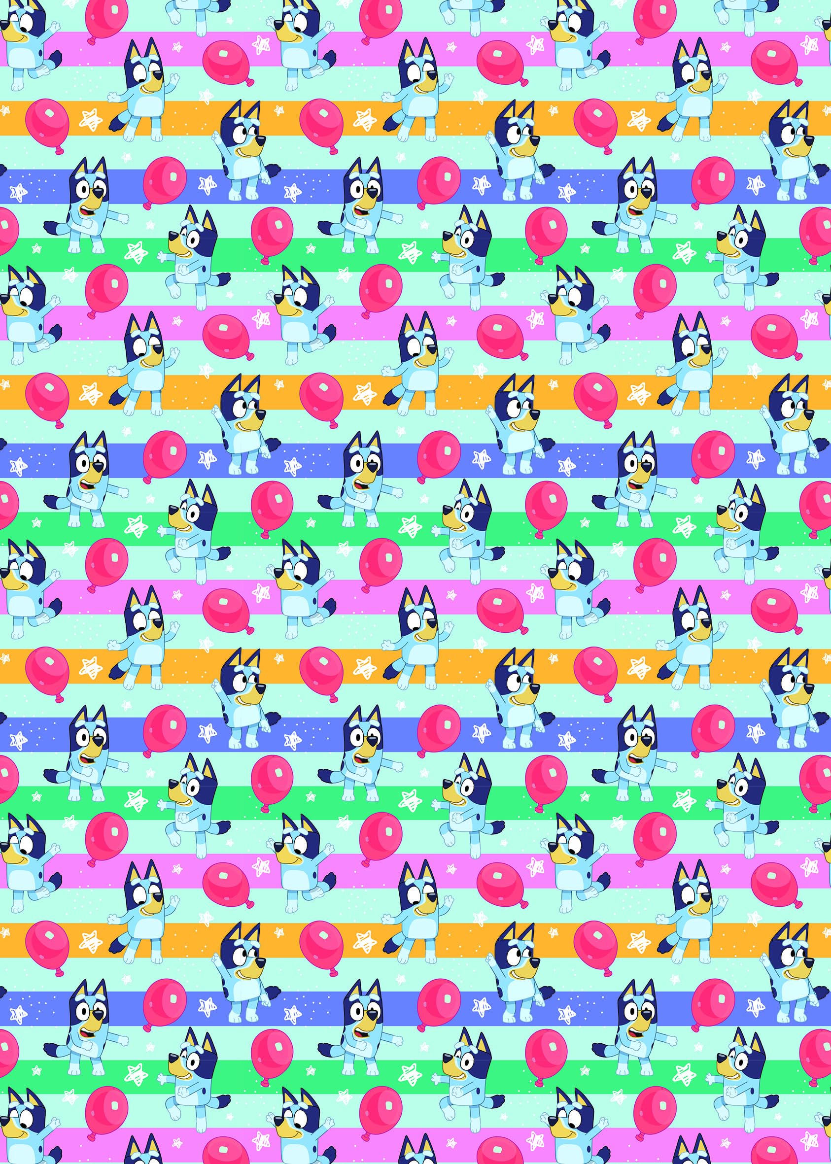 BLUEY WRAPPING PAPER 2 Sheet 2 Tags BIRTHDAY GIFT WRAP