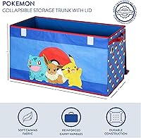 Vista 108 de Idea Nuova Cocomelon - Baúl plegable de almacenamiento de juguetes para niños, duradero con tapa