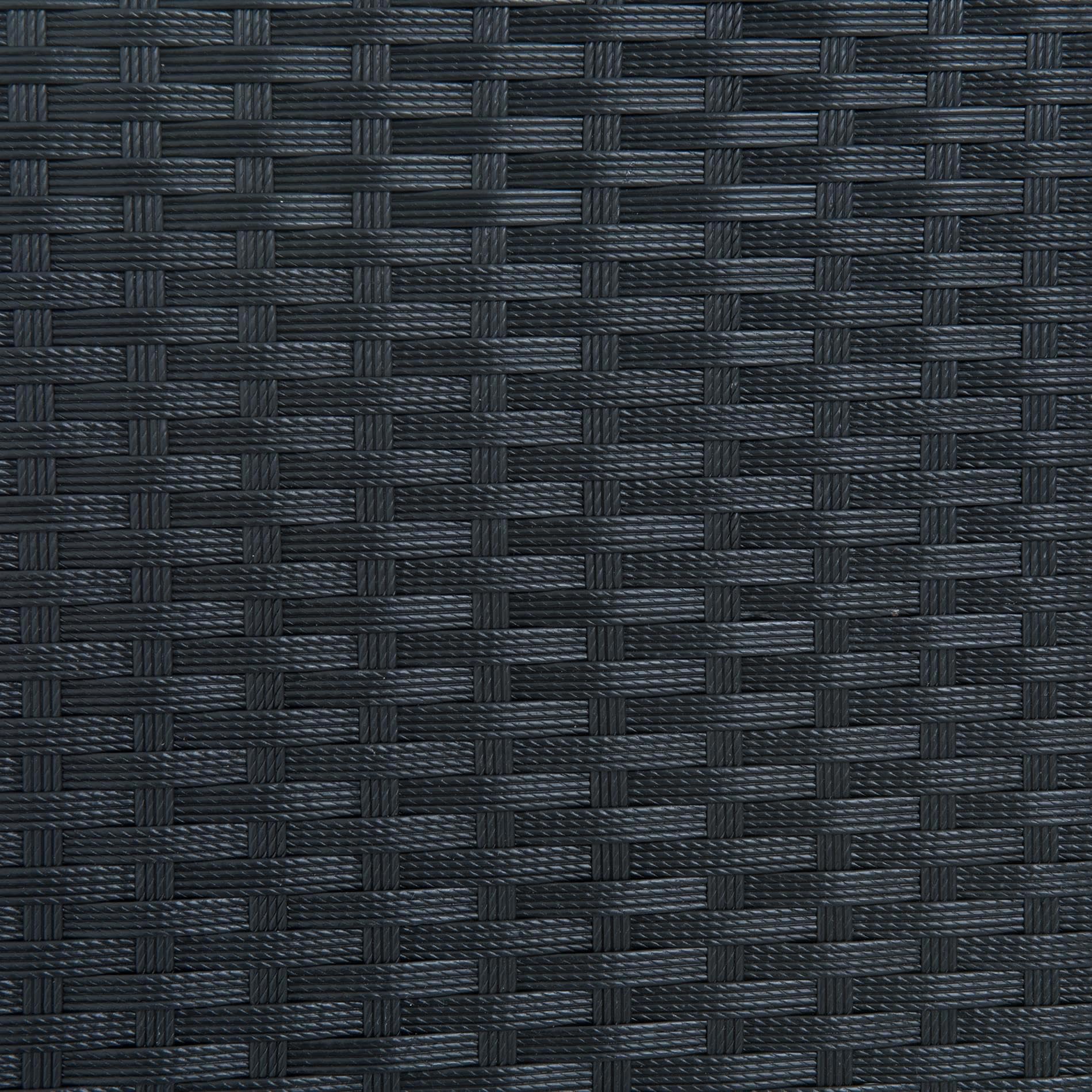 ESTEXO Podwyższona grządka z polirattanu, 100 x 30 x 70 cm, grządka na zioła, grządka warzywna, inspekt (czarny)