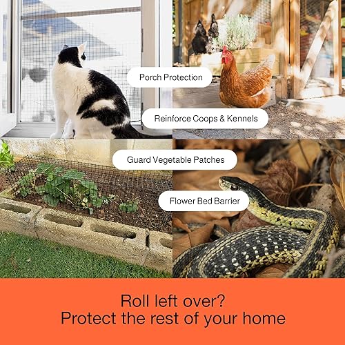 Miniatura 6 de MAPORCH Pantalla de malla solar de 6 pulgadas x 120 pies para paneles solares a prueba de aves, panel solar protector de pájaros y acero galvanizado
