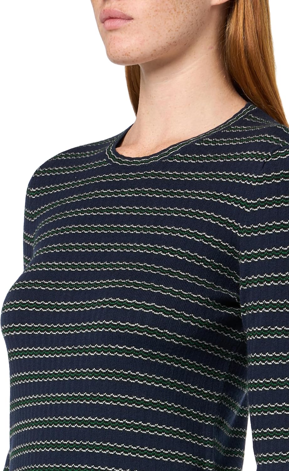 Theory Womens Striped Rib Pullover - Image 3