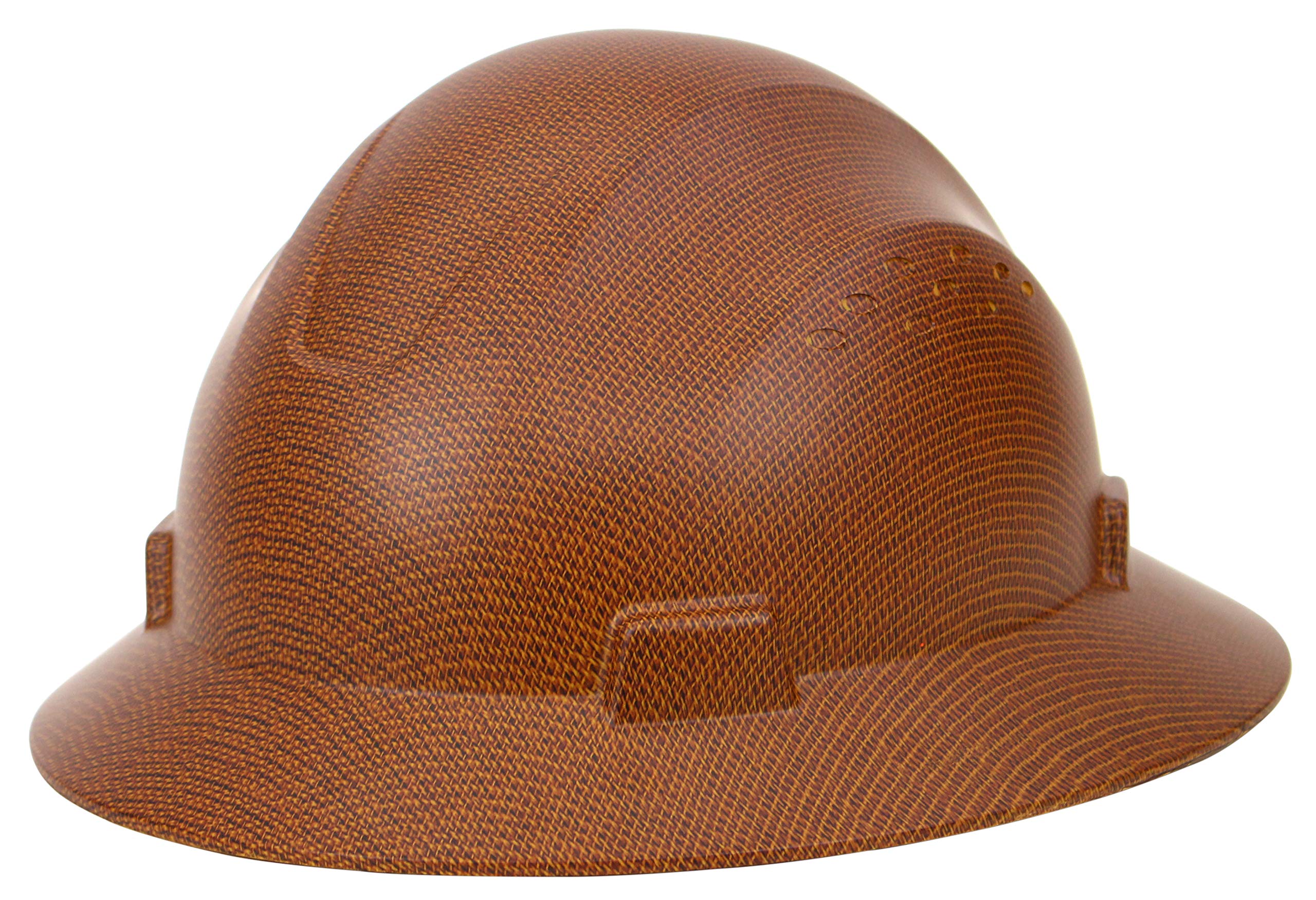 Troy Safety RK-HP44 Patterned Hard Hat Full Brim Style with 4 Point Ratchet Suspension