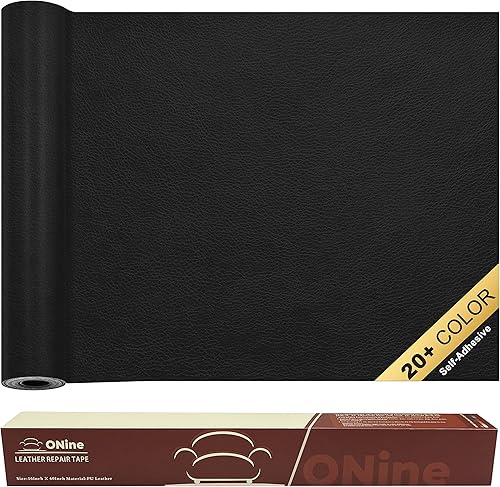 Vista 22 de ONine - Parche para reparación de cuero, autoadhesivo, diferentes colores, de 8 x 11 pulgadas para desprender y pegar, sofás, asientos de automóvil