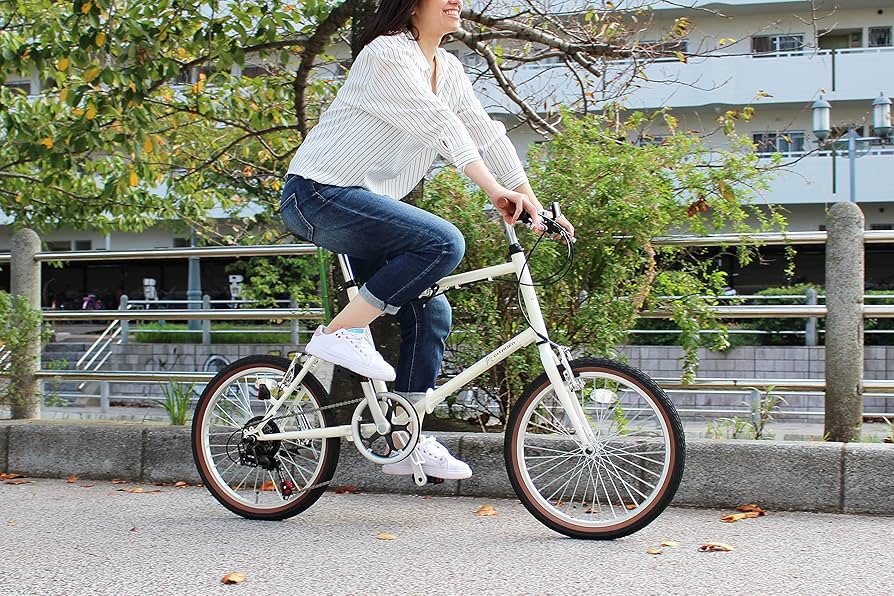 Citroën ホワイト 折りたたみ自転車 7段変速 CITROEN シトロエン 折りたたみ 自転車 20インチ シマノ製 6段