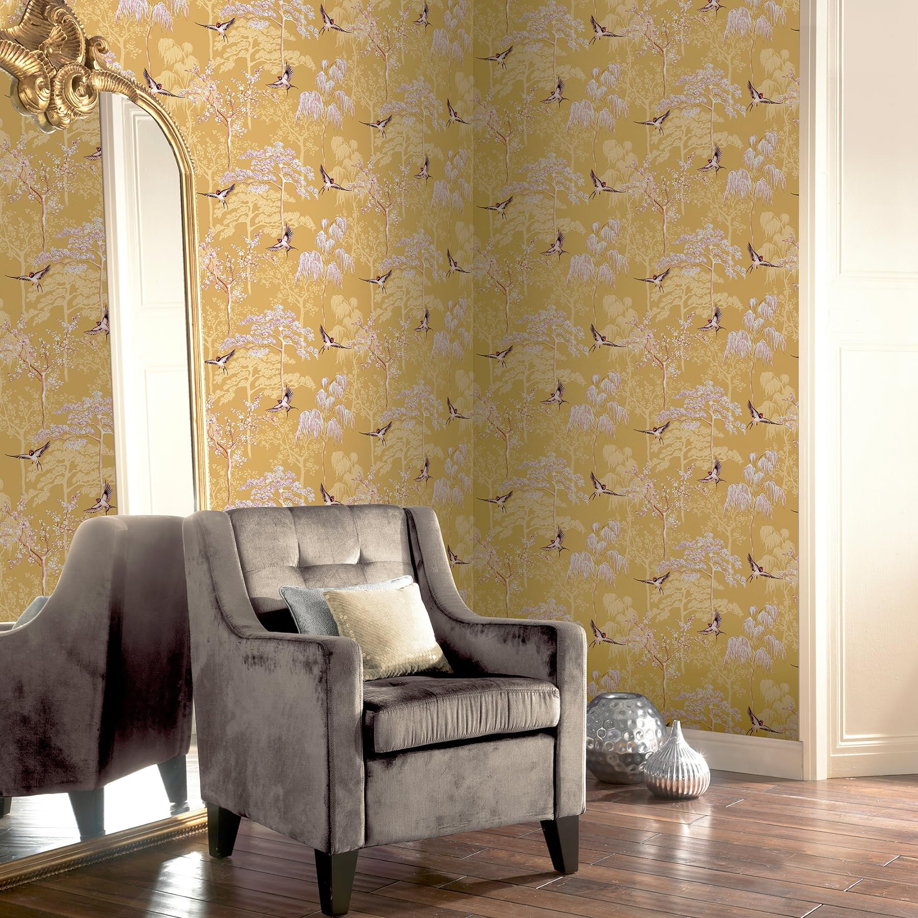 33×46㎝「和室2」油彩・原画・P8 Amazon.com: TRAIN2 ART Textured Wall Art Gold and White