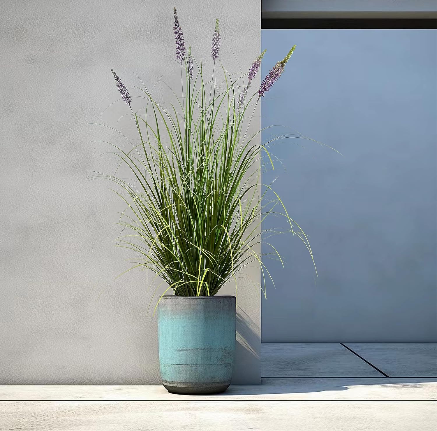 Artificial Plant 47in(2pack) Tall Artificial Lavender Plant,Faux Plants Indoor Home Decorative Artificial Plants & Flowers in Pot Fake Plant, House Plant Indoor - Image 3