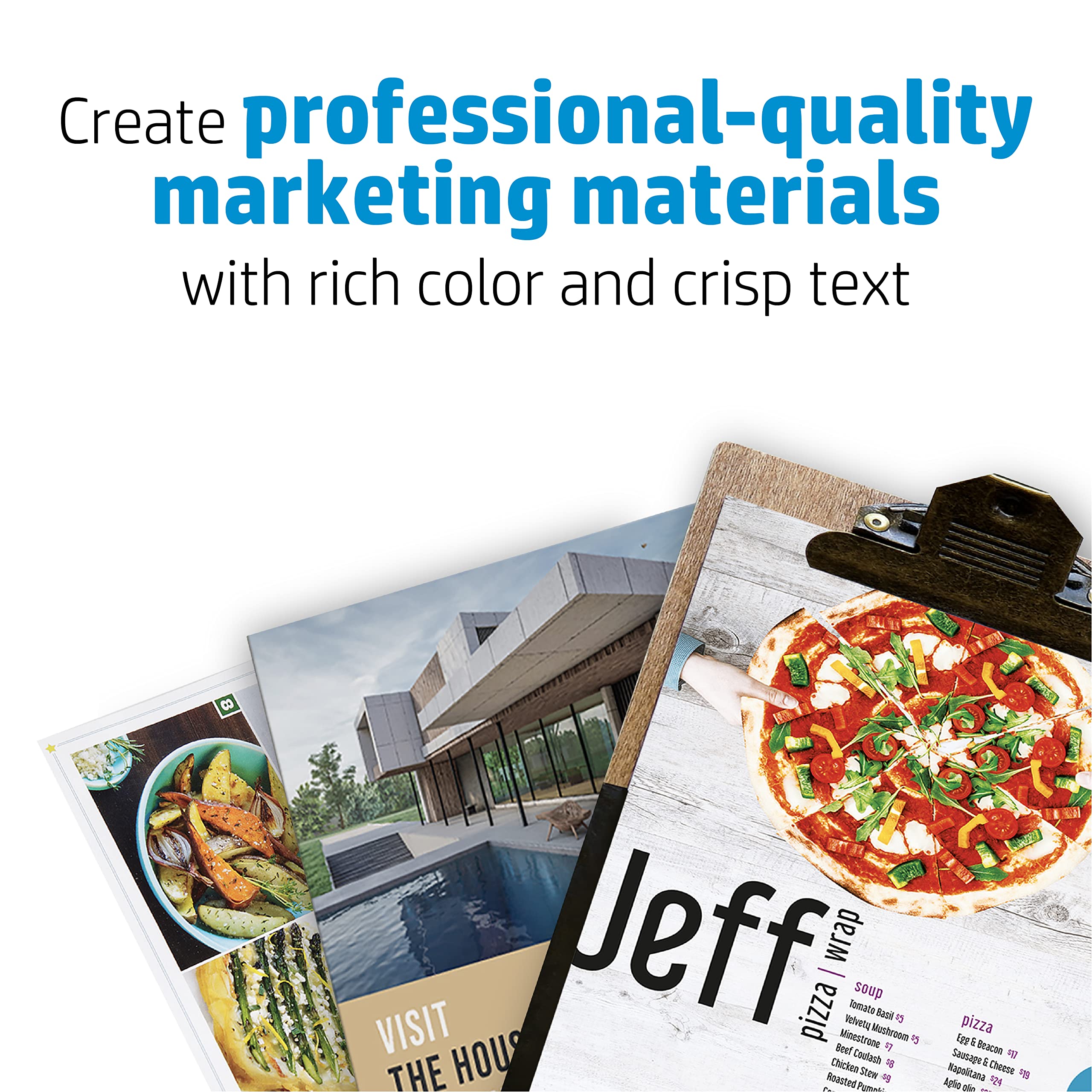 HP Enhanced Business Paper, Matte, 8.5x11 in, 40 lb, 150 sheets, works with laser printers (Q6543A),White - Image 3