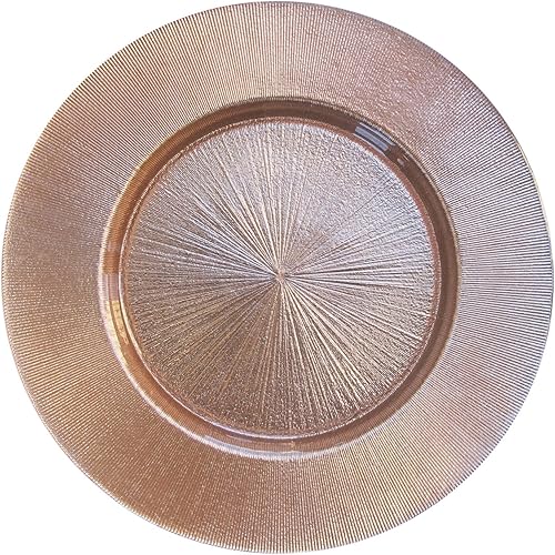 Charge It by Jay - Plato de carga antiguo de 13 pulgadas, placa decorativa de vidrio para el hogar, comedor profesional, perfecto para eventos de