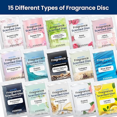 Miniatura 2 de SereneLife Disco de fragancia, 15 aromas aromáticos, adecuado para cubo calentador de toallas, tamaño conveniente que se adapta a la mayoría de los