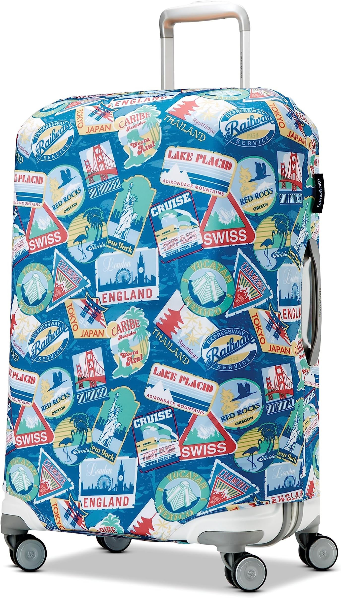 Printed Luggage Cover, City Print, Extra Large