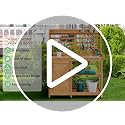 Yaheetech Outdoor Potting Bench, Large Horticulture Work Table Workstation with Storage Cabinet Shelf & Planting Working Console for Patio/Lawn/Garden - Wood