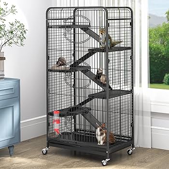 Amazon.co.jp: Yintatech 52インチ マルチレベル動物ケージ