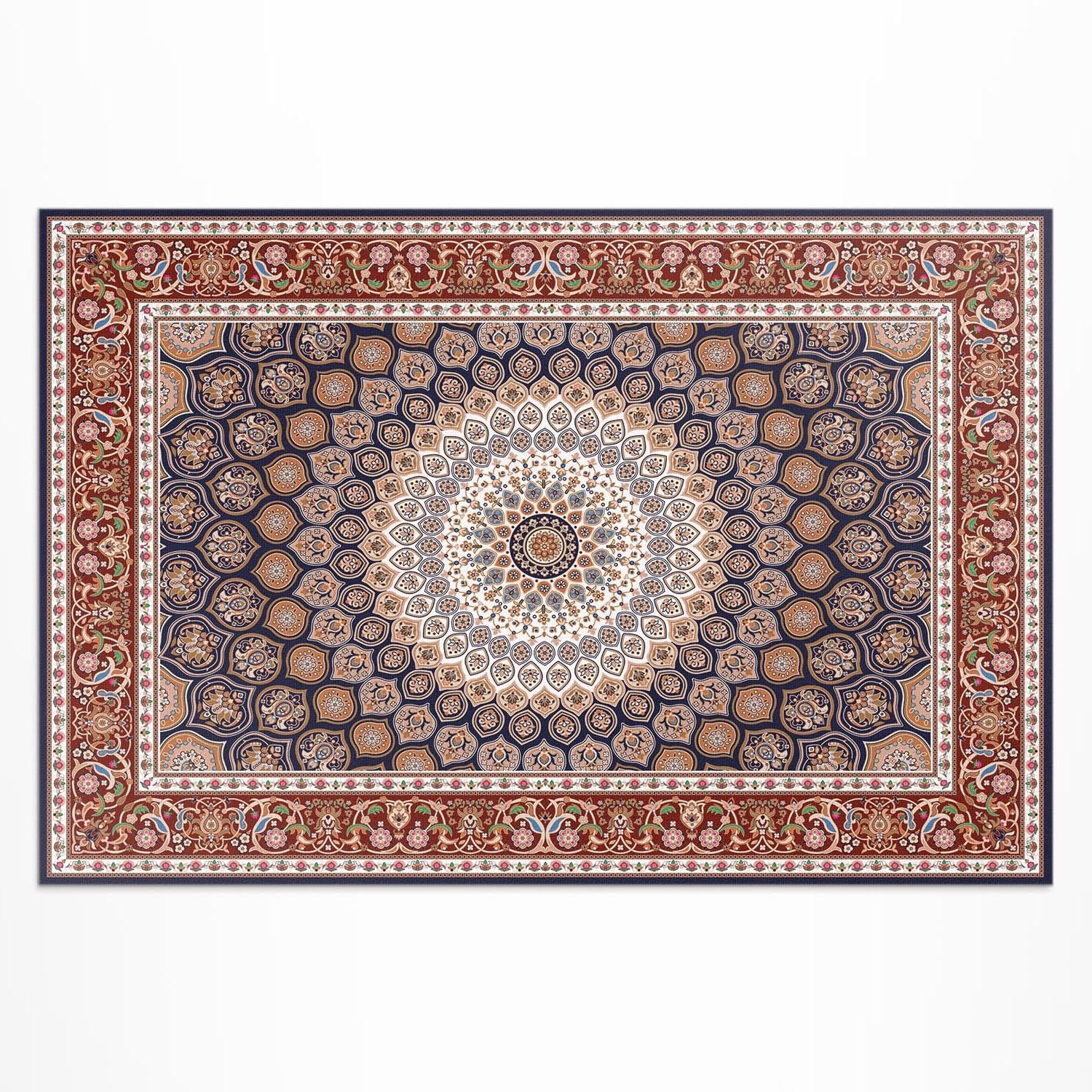 Tapis extérieur rectangulaire anti-décoloration pour habiller un sol de terrasse abîmé