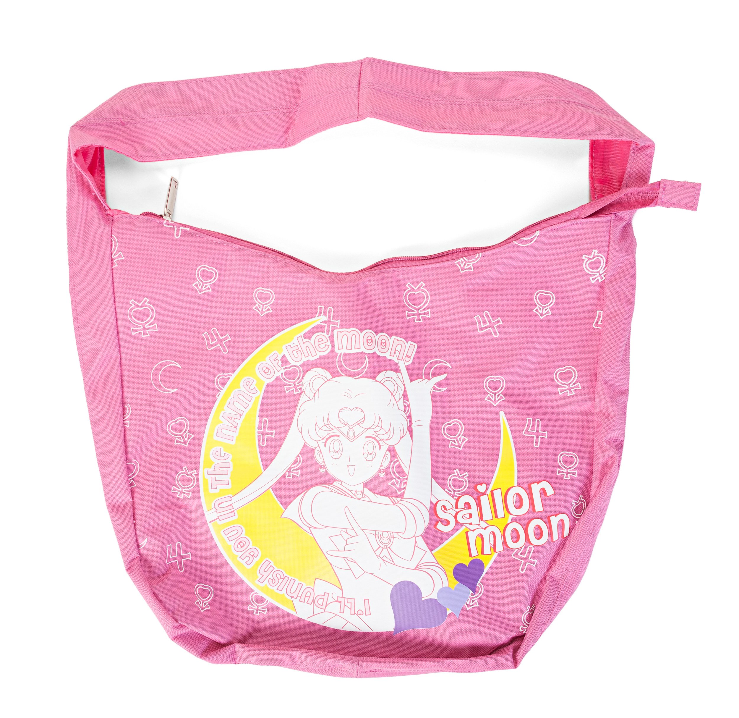 Amazon.com: Sailor Moon Shoulder Pink Zip Top Handbag