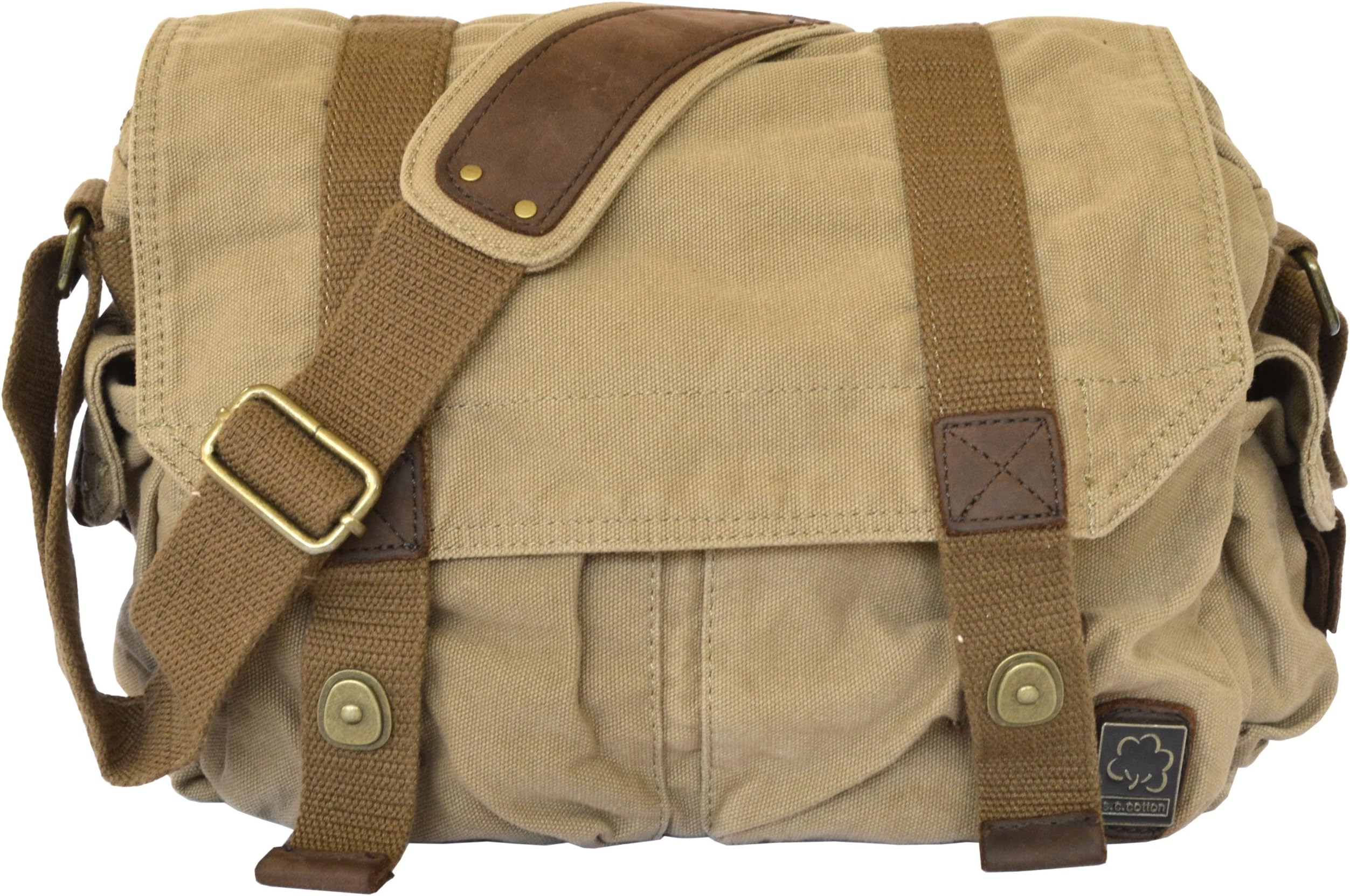 Vintage Canvas Heavy Weight Over the Shoulder Messenger Bag