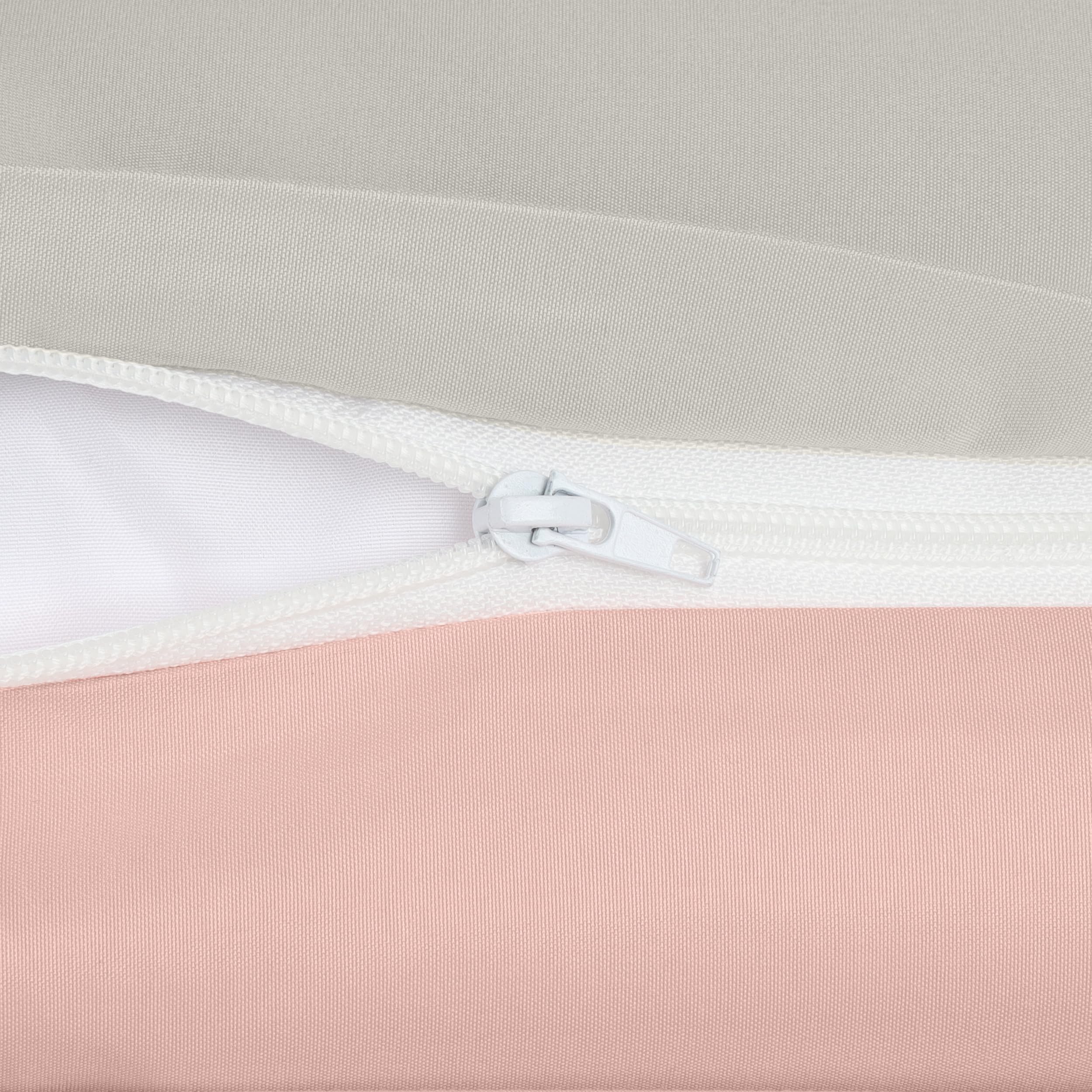 Utopia Bedding Copripiumino Singolo - Microfibra Copripiumino 135x200cm + Federa 80x80cm - Grigio/Rosa