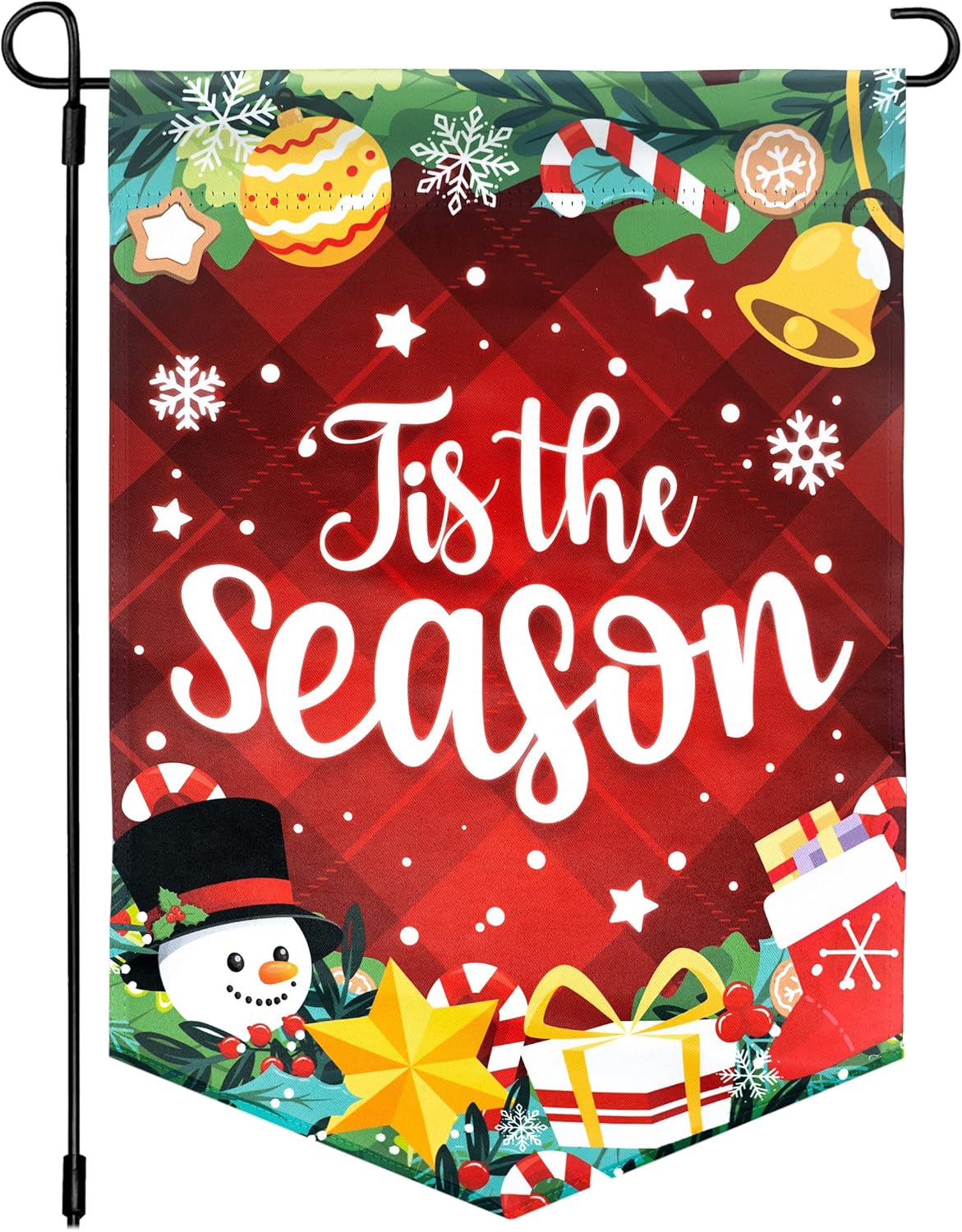 Christmas Garden Flag Christmas Flags for Outside 12x18