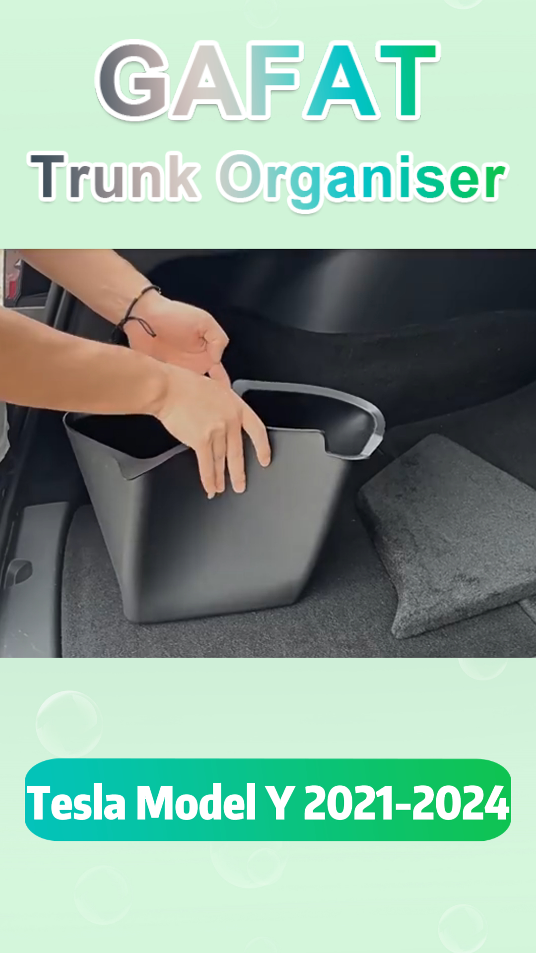 Copertura Bagagliaio Per Tesla Model Y / Juniper 2025 – Organizer Laterale In TPE, Paraspruzzi E Ripiano, Kit Su Misura (Type 5)