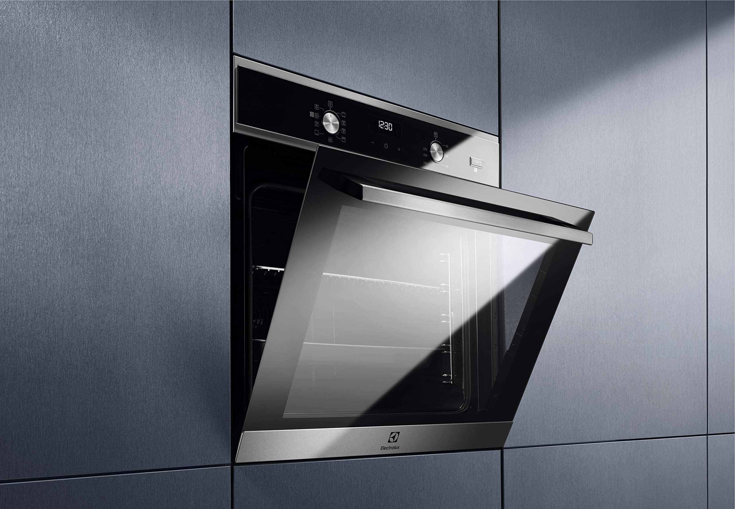 Electrolux Serie 600 - Horno eléctrico empotrado a vapor multifunción, capacidad 72 L, EOD5H40X, Clase A, Ventilado, cocción y limpieza a vapor Potencia, 589 x 596 x 569 mm, acero inoxidable