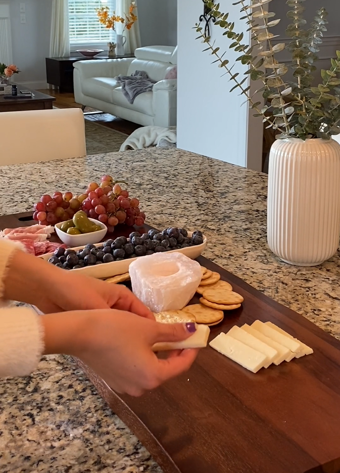 Amazon.com | Large Acacia Serving Board with Handles, 36 x 12 Inch