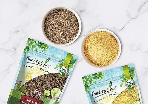 Miniatura 6 de Food to Live Mezcla de semillas orgánicas de Omega Power de lino y chía, 4 libras molidas en frío de semillas enteras, sin OMG, veganas, kosher, a