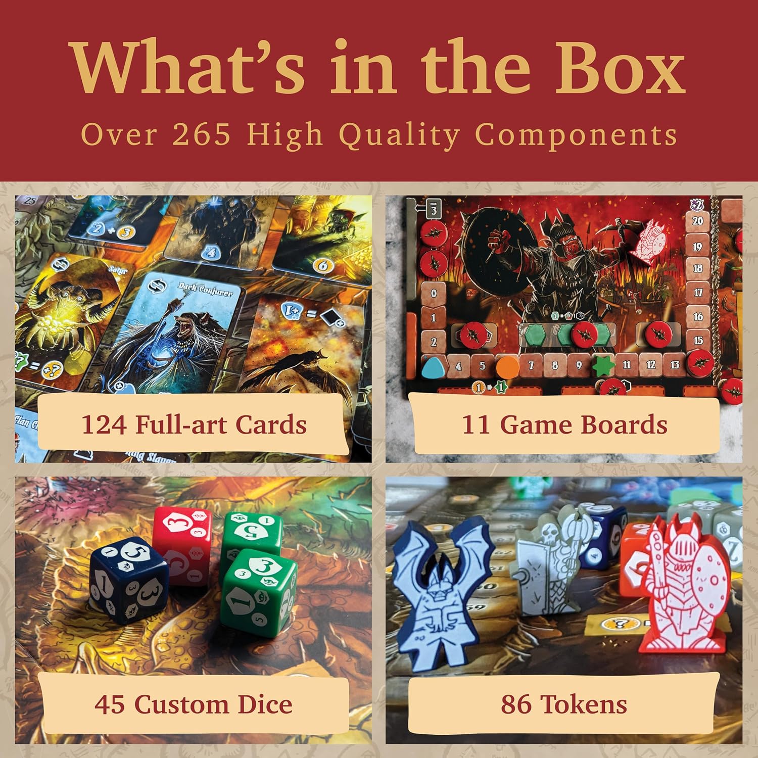 Shadow Kingdoms of Valeria - Strategy Board Game with Dice Drafting, Worker Placement and Engine Building. Game Night for 1-5 Players image 5