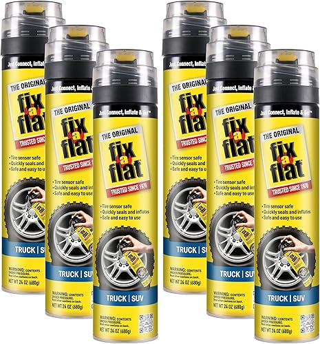 Miniatura 8 de Reparador e inflador Fix-A-Flat S60420-6PK para neumáticos desinflados en emergencias, para neumáticos estándar, fórmula ecológica, ajuste universal