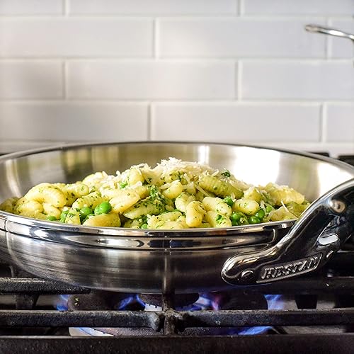 Vista 7 de Hestan ProBond Forged - Sartén profesional de acero inoxidable, 12.5 pulgadas, compatible con inducción